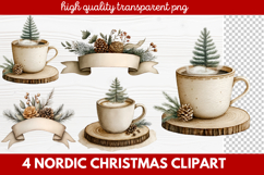 4 Nordic Christmas Clipart | Scandinavian Holiday PNG Product Image 1