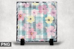 Easter Spring Square Sublimation Slate Design Product Image 1