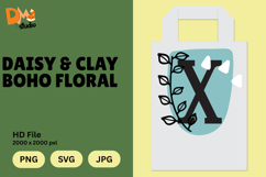 Daisy &amp; Clay Boho Floral Monogram Product Image 1