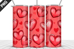 Lovely Hearts Tumbler Design | Valentine&#039;s Day Tumbler Wrap Product Image 1