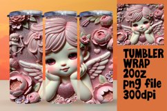 BEAUTIFUL 20oz Tumbler Artwork , 3D Cupid Product Image 1