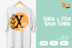 Seren &amp; Stem Boho Floral Monogram Product Image 1