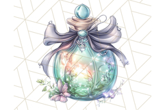 Gothic Fairy &amp; Potion Clipart, Dark Fantasy PNG Printable Product Image 2