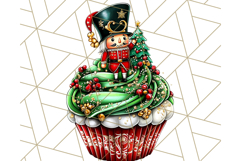 Christmas Cupcake PNG Clipart, Cute Food PNG, Holiday Treat Product Image 2