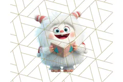 Holiday Yeti Village PNG Clipart, Cute Winter Clip Art Product Image 2