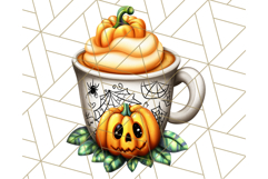 Ghost Café PNG Clipart, Cute Ghost Baristas Halloween Treats Product Image 2