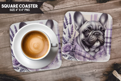 Cute Dogs Square Coaster PNG Bundle, Pet Coaster Design Product Image 15