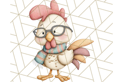 Fall Farm Animal Clipart, Autumn Barnyard PNG Illustrations Product Image 2