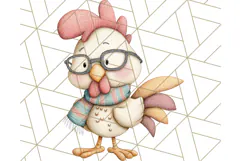 Fall Farm Animal Clipart, Autumn Barnyard PNG Illustrations Product Image 2