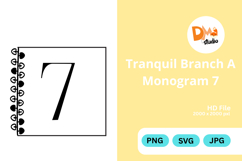 Tranquil Branch Monogram Icon Product Image 1