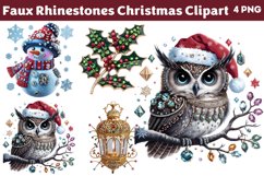 Faux Rhinestones Christmas Sublimation PNG Product Image 1