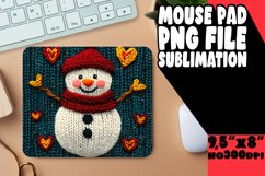Playful Desk Pad Design Sublimation, Snowman Product Image 1