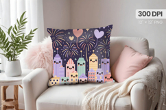Happy New Year PNG Pillow, Festive New Year's Eve 2026 PNG Product Image 1