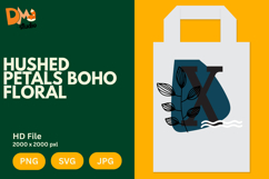 Hushed Petals Boho Floral Monogram Product Image 1