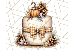 Fall Cake Clipart PNG, Autumn Cakes With Pumpkins Product Image 2
