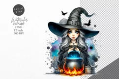 Halloween clipart, Witch clipart, Autumn clipart Product Image 1
