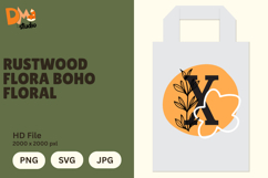 Rustwood Flora Boho Floral Monogram Product Image 1