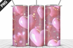Valentines Love Skinny Tumbler PNG Wrap| Valentines Tumbler Product Image 3