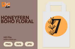 Honeyfern Boho Floral Monogram Product Image 1