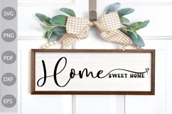 Home Sweet Home - Home Sign SVG Design Product Image 1