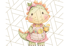 Dinosaur Costume Clipart, Cute Dinos in Halloween Outfits Product Image 2