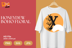 Honeydew Boho Floral Monogram Product Image 1
