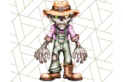 Bold Zombie Clipart PNG, Creepy Halloween Clip Art Product Image 2
