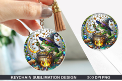 Chamaeleo Keychain Sublimation - Halloween Keychain PNG Product Image 1