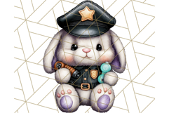 Halloween Bunny Clipart, Cute Bunnies in Costumes PNG Product Image 2