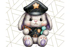 Halloween Bunny Clipart, Cute Bunnies in Costumes PNG Product Image 2