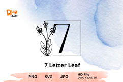 Letter Leaf Monogram Product Image 1