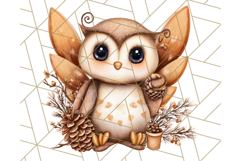 Fall Fairy Animal Clipart PNG, Woodland Creatures With Wings Product Image 2