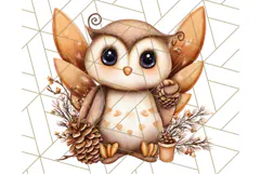 Fall Fairy Animal Clipart PNG, Woodland Creatures With Wings Product Image 2