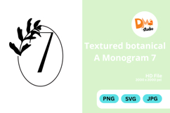 Textured Botanical Monogram Product Image 1