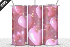 Lovely Hearts Tumbler Design | Valentine&#039;s Day Tumbler Wrap Product Image 1