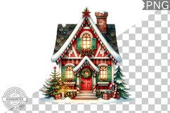 Christmas House Sublimation - Clipart PNG Design Product Image 1