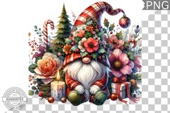 Christmas Gnome Sublimation - Clipart PNG Design Product Image 1