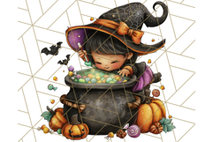 Spooky Gnome Village Clipart PNG Halloween Png Product Image 2