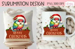 Merry Christmas PNG, Cute Christmas parrot cute christmas PN Product Image 5