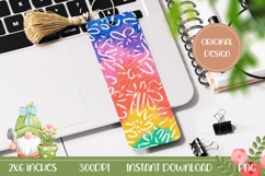Abstract Bookmark Design, Colorful Bookmark Sublimation Product Image 1