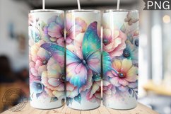 Glitter Butterfly Sublimation - Butterfly Tumbler Design Product Image 1