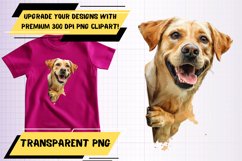 Sweet Peekaboo Dog Watercolor Sublimation - Whimsical Design Product Image 1