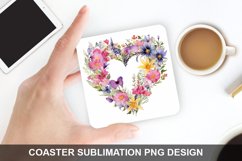 Spring Flower - Coaster Sublimation Design Product Image 1