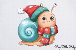 Woodland Christmas Watercolor Clipart PNG Product Image 1