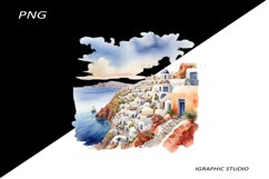 Greece summer clipart, Mediterranean Food Clipart, Product Image 1