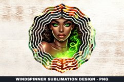 Halloween Witch Wind Spinner Sublimation Design Product Image 1