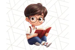 Boy Teacher Clipart PNG, Cute Male Teacher Illustration Product Image 2