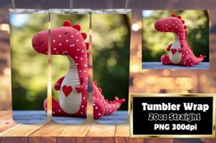Watercolor Dino Affection Art Product Image 1