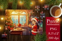 Christmas Puzzles PNG |Kids Puzzles Sublimation 3 Product Image 2