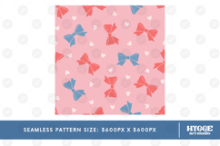American 4th of July Patriotic Coquette Bow Seamless Pattern Product Image 2